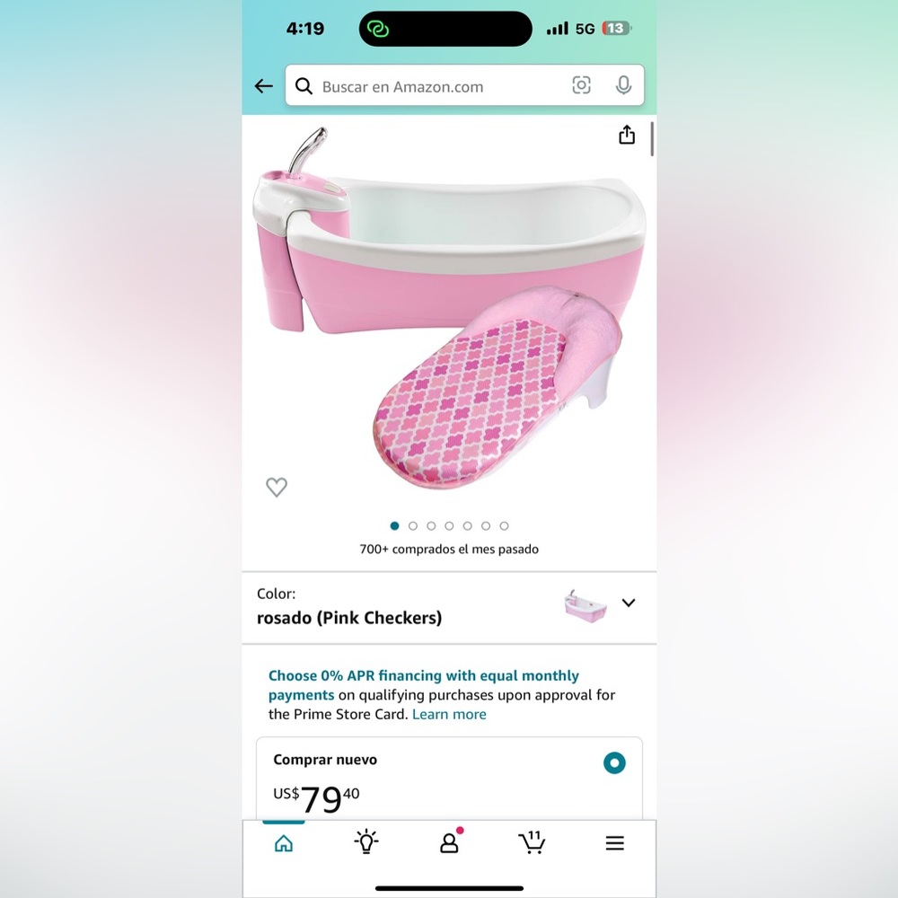 Summer Infant baby bath / Bañera de agua de bebé